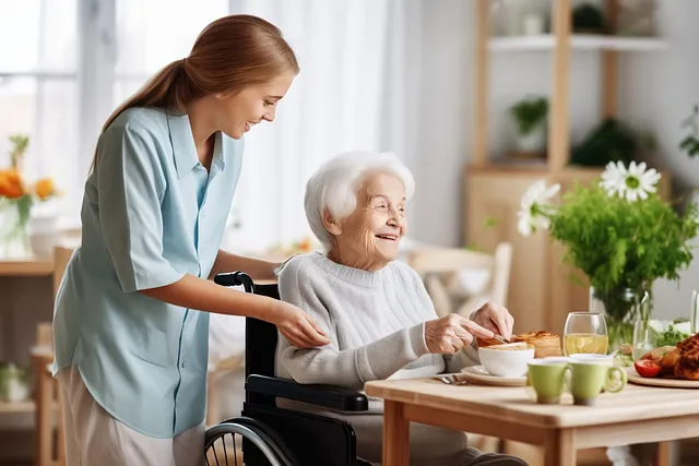 Karriere – Pflegekraft mit Patientin